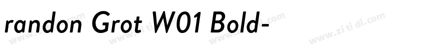 randon Grot W01 Bold字体转换